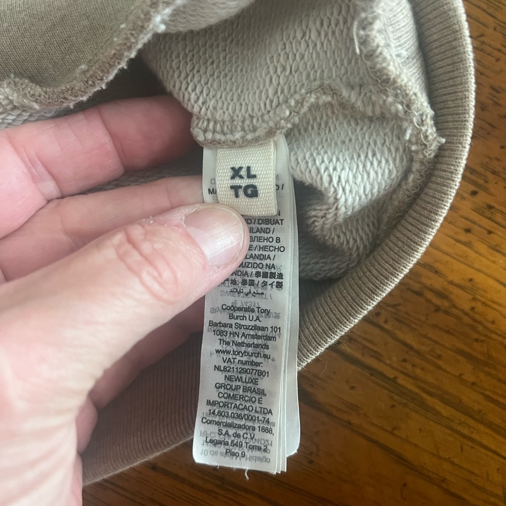 Tory Burch Tan Crewneck Sweatshirt - Picture 4 of 4